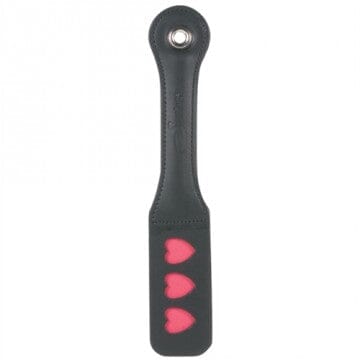 12 Inch Leather Impression Paddle - Heart Fetish SPORTSHEETS