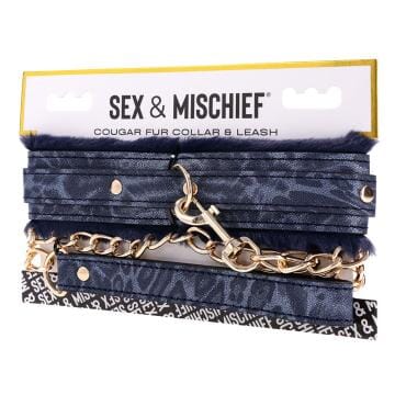 Cougar Fur Collar and Leash Fetish SPORTSHEETS