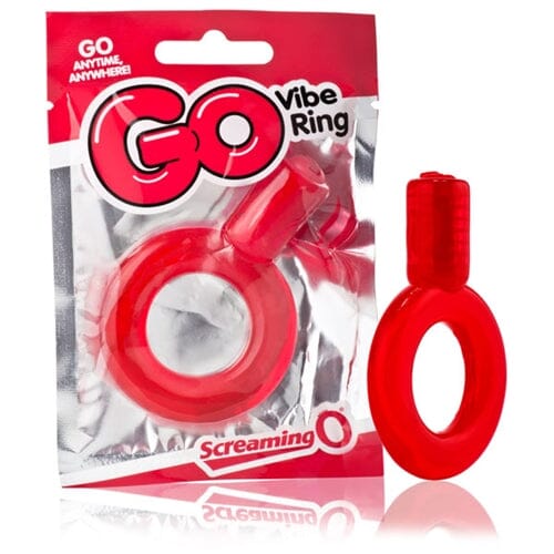 Go Vibe Ring - Each - Red Cockrings Screaming O