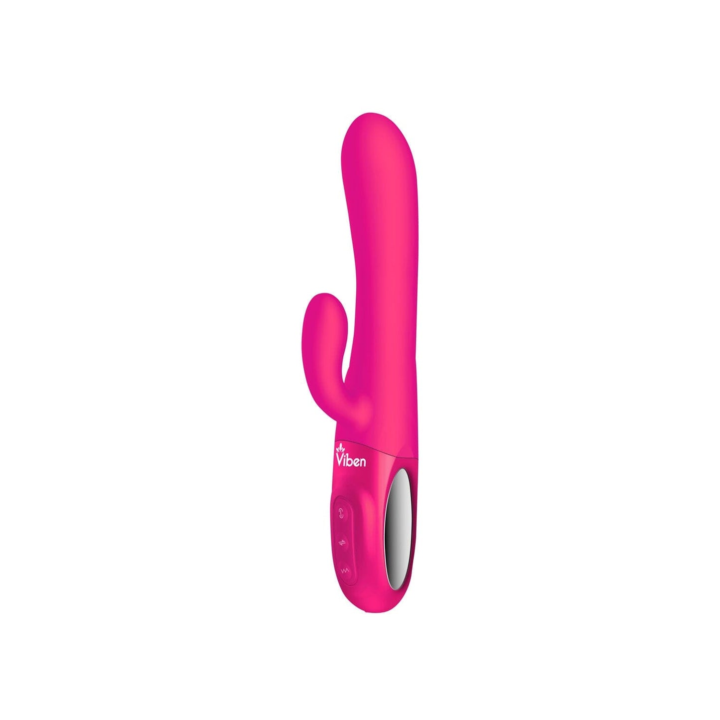 Hypnotic - Hot Pink - Thrusting Rabbit with Swinging Clitoral Stimulator Vibrators Viben