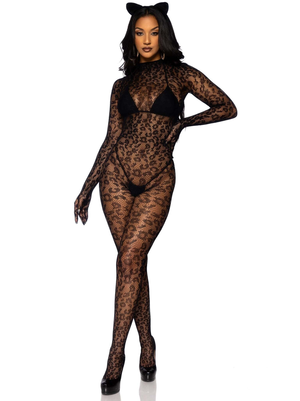 Leopard Cat Suit Costumes, womens Leg Avenue