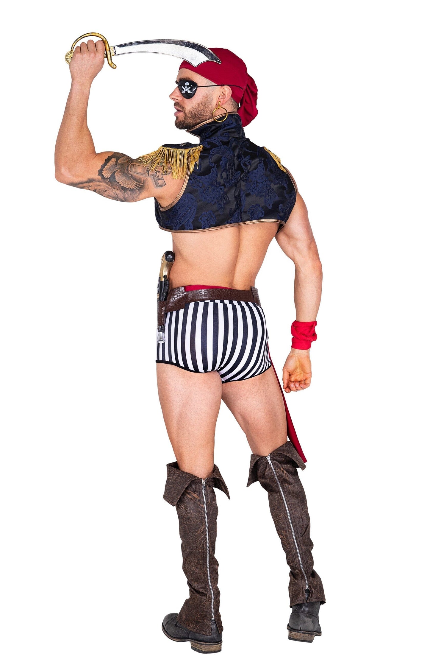5033 - 6pc Captain Hunk Costumes, mens Exotic Peach