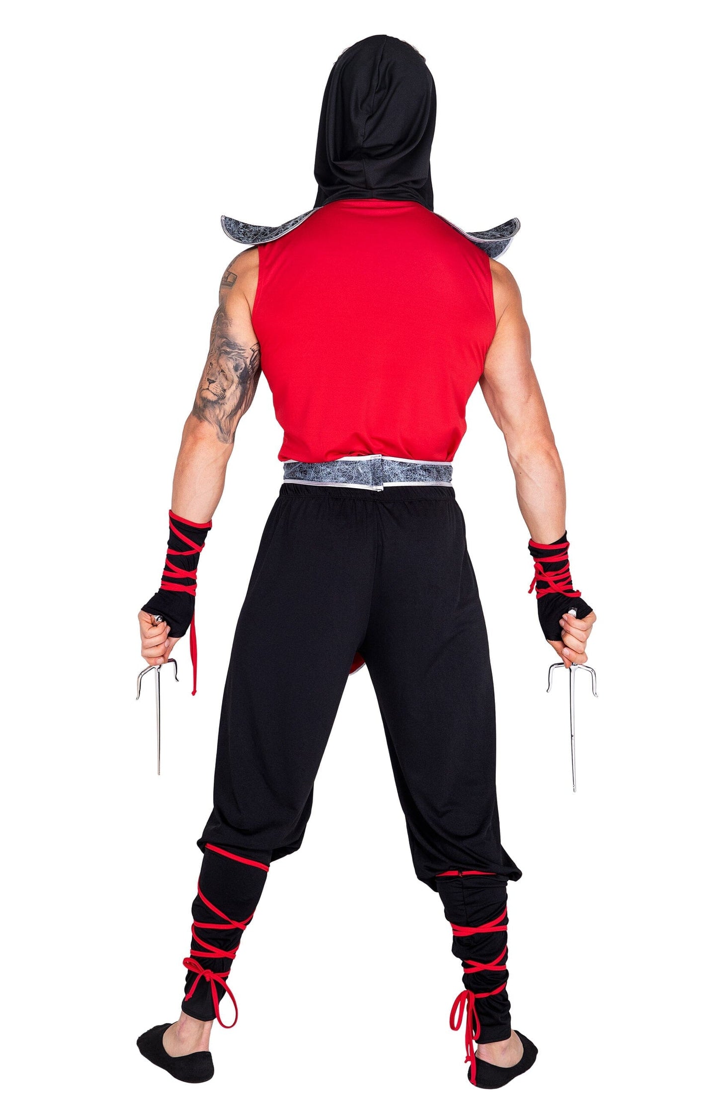 5040 - 6pc Deadly Combat Ninja Costumes, mens Exotic Peach