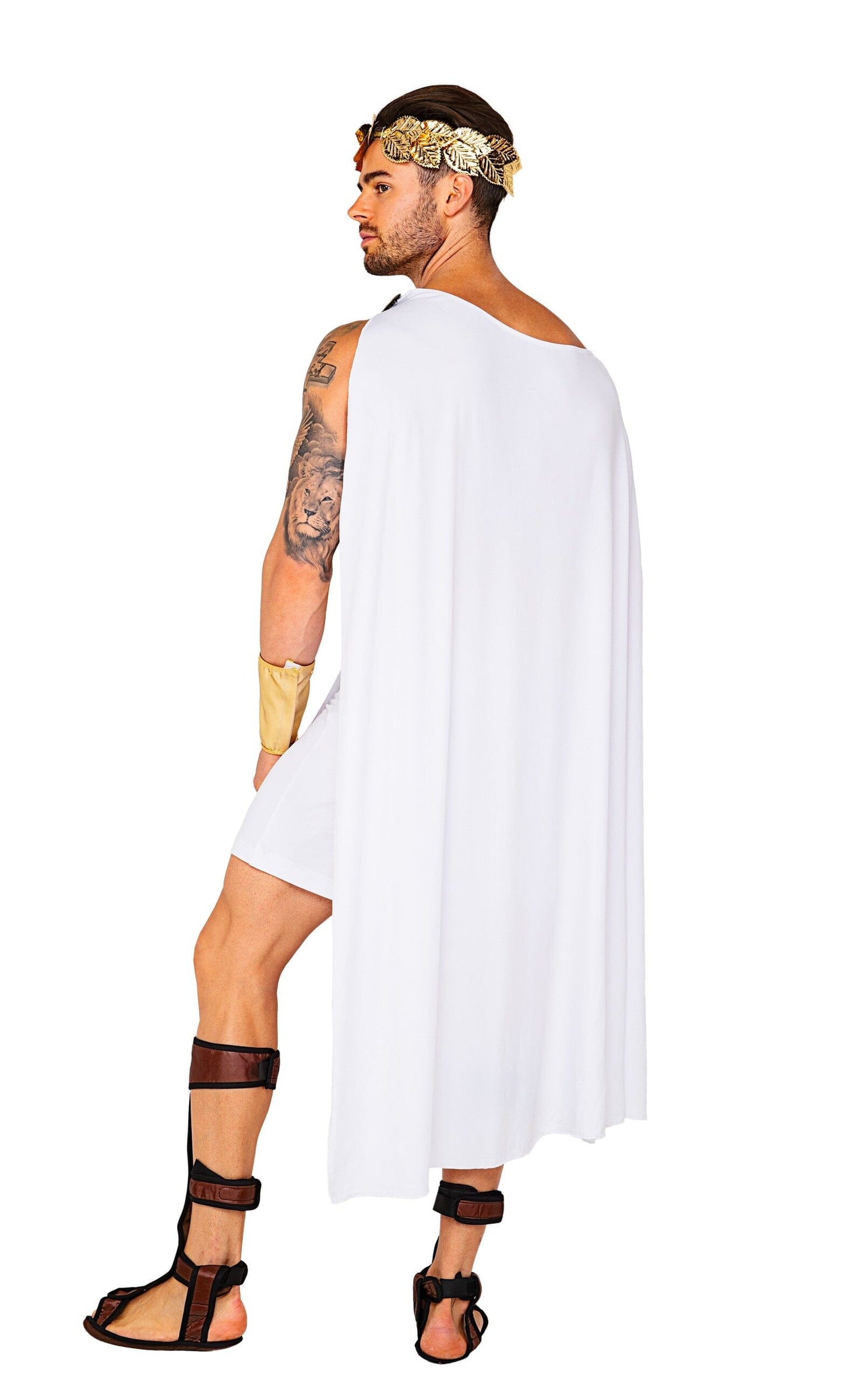 5109 - 4pc Olympian God Costumes, mens Exotic Peach