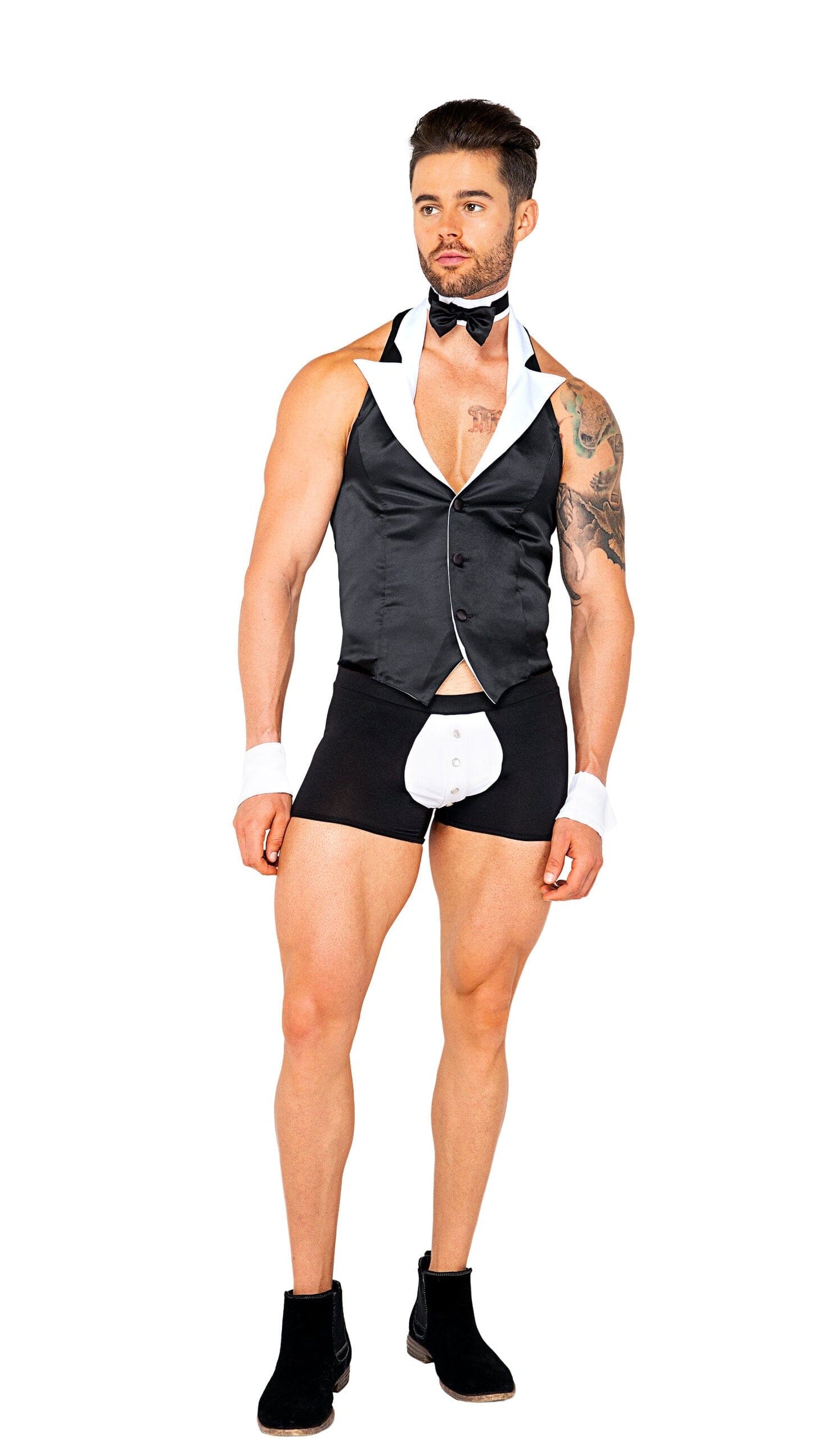 5123 - 4pc Butler Beefcake Costumes, mens Exotic Peach