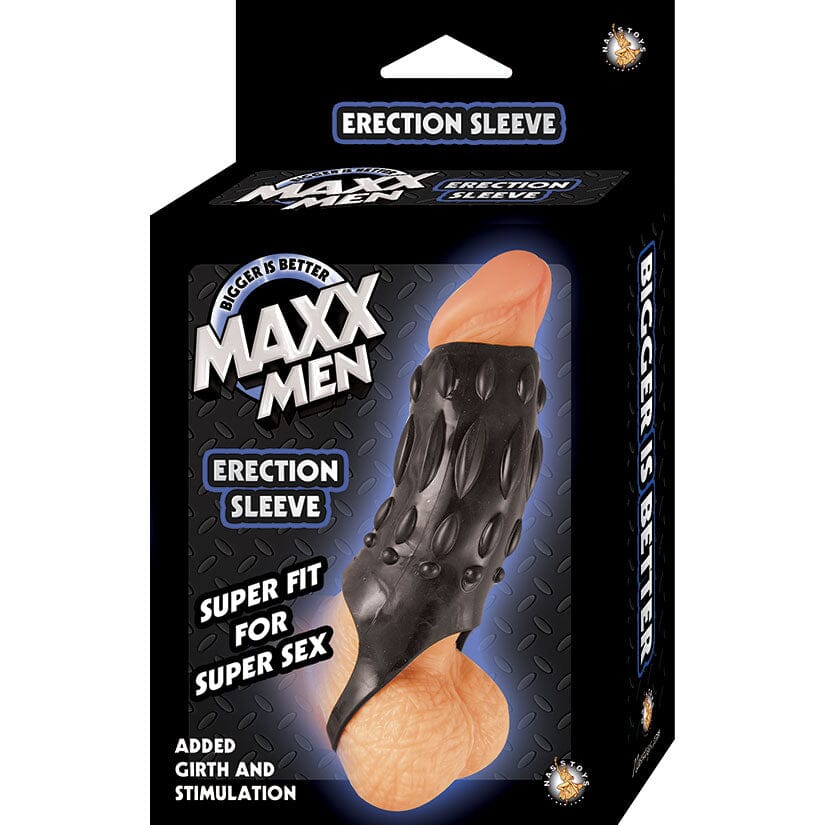 Maxx Men Erection Sleeve-Black Penis Accessories NOVELTIES BY NASS-WALK