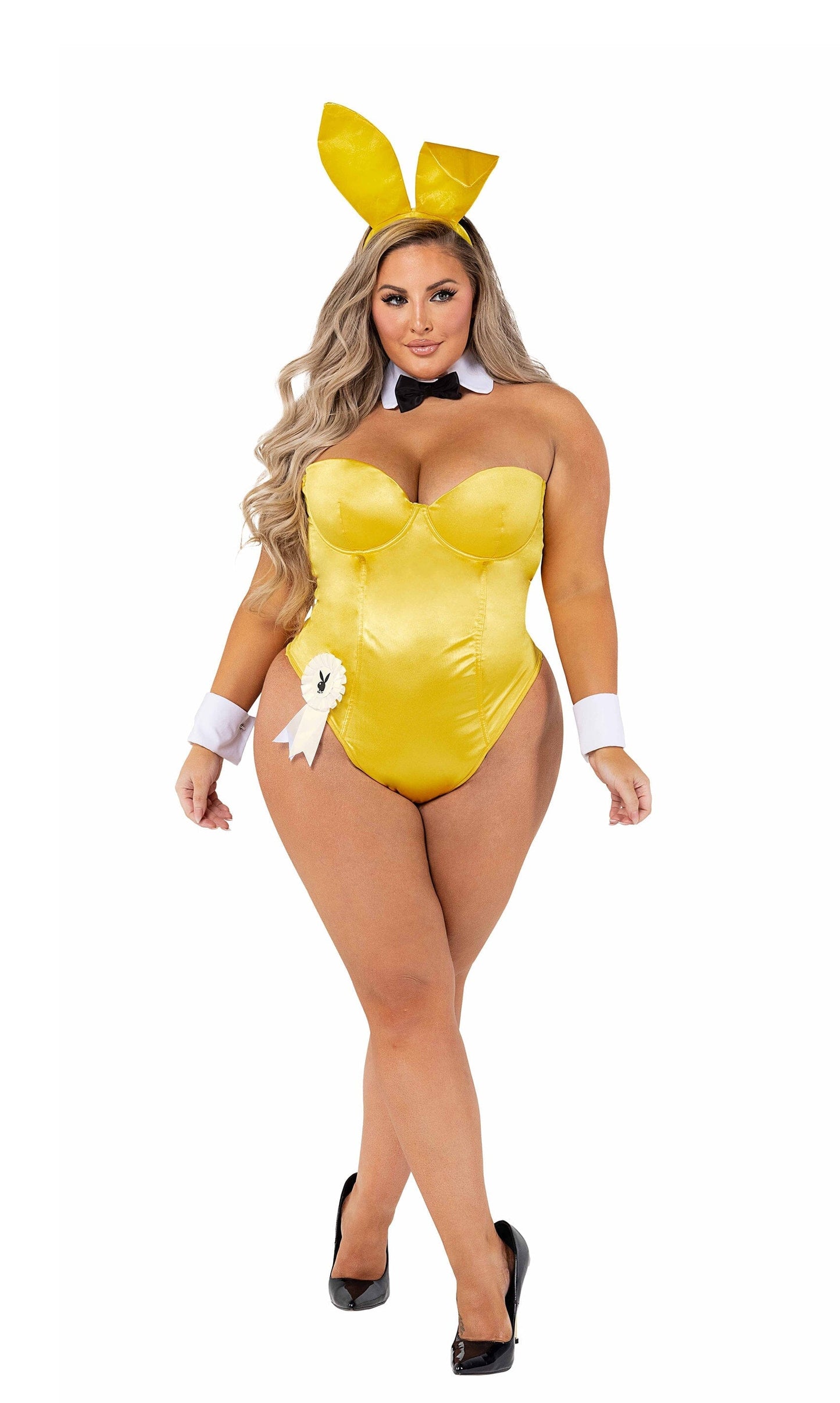 PB127 - 8pc Playboy Bunny Costumes, womens Exotic Peach