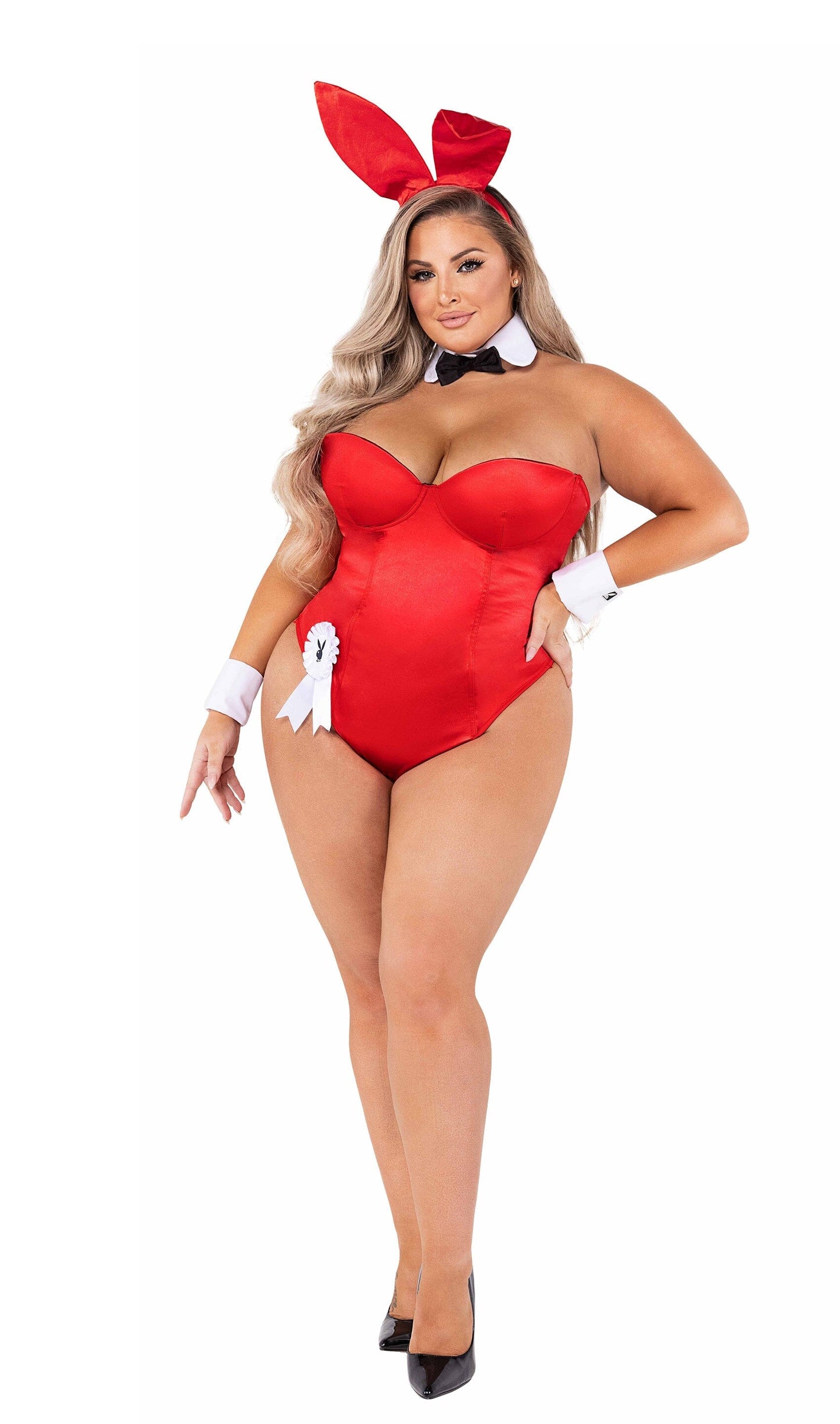 PB127 - 8pc Playboy Bunny Costumes, womens Exotic Peach