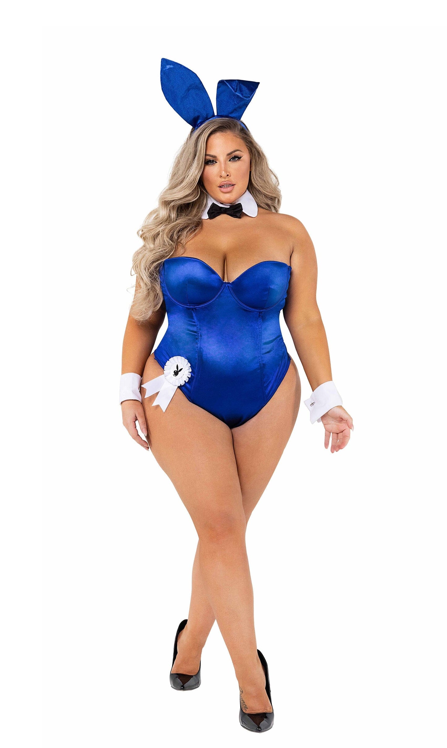 PB127 - 8pc Playboy Bunny Costumes, womens Exotic Peach