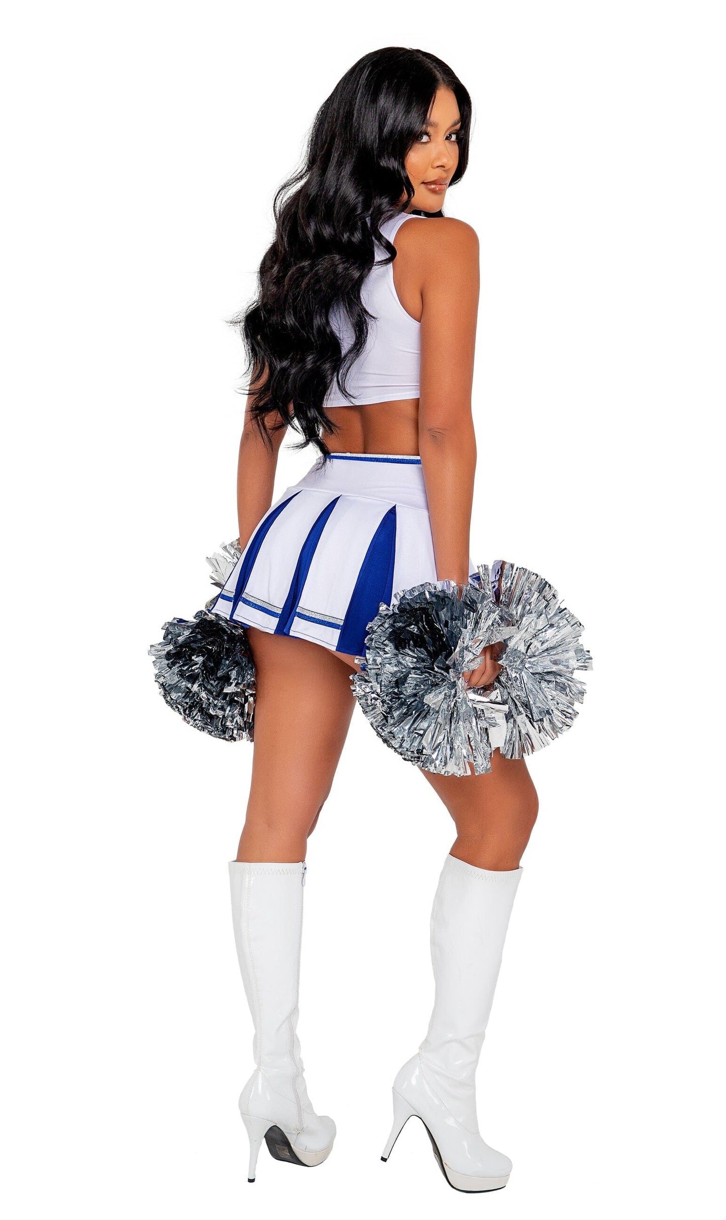 PB138 - 3PC Playboy Cheer Squad Costumes, womens Exotic Peach