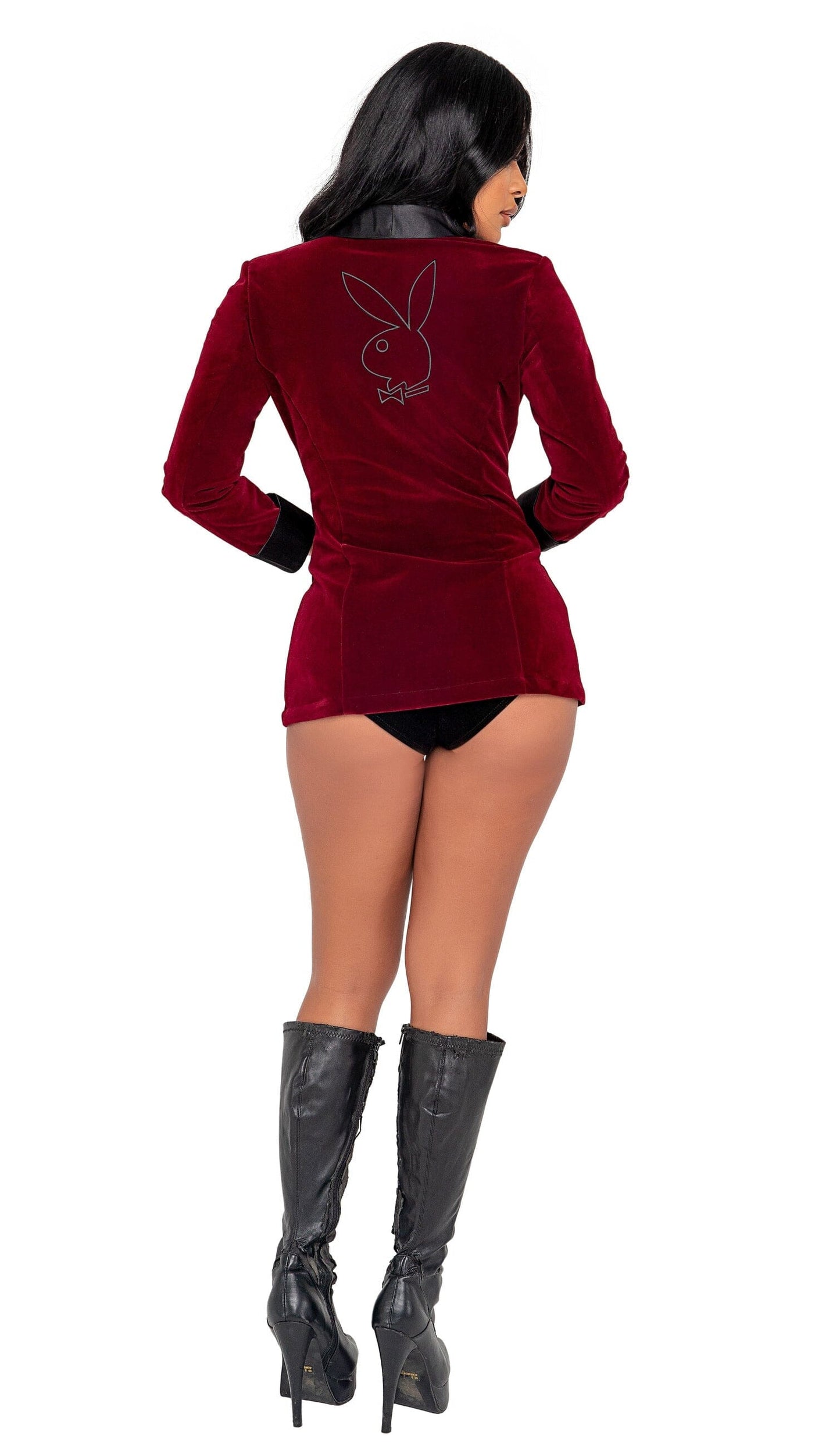 PB141 - 4PC Playboy Smoke Lounge Madam Costumes, womens Exotic Peach