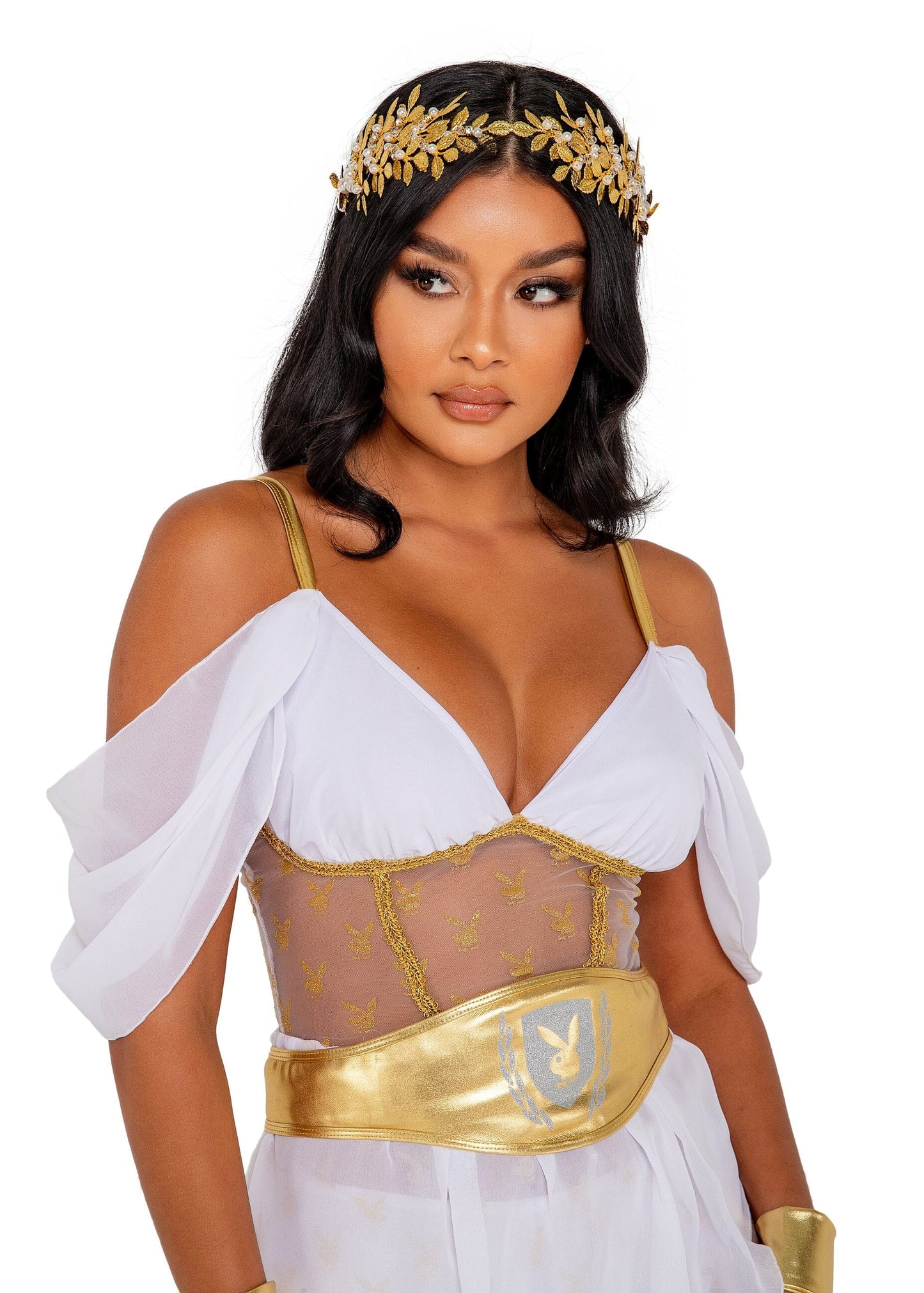 PB146 - 3PC Playboy Goddess Costumes, womens Exotic Peach
