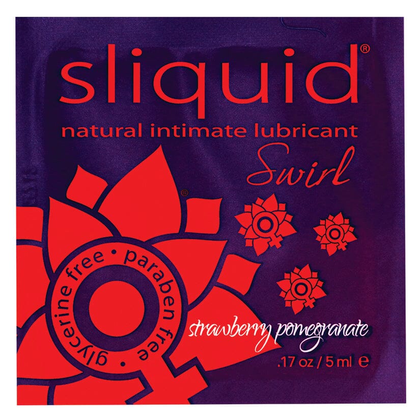 Sliquid Swirl Foil Packet-Strawberry Pomegranate .17oz Lubricants SLIQUID LLC