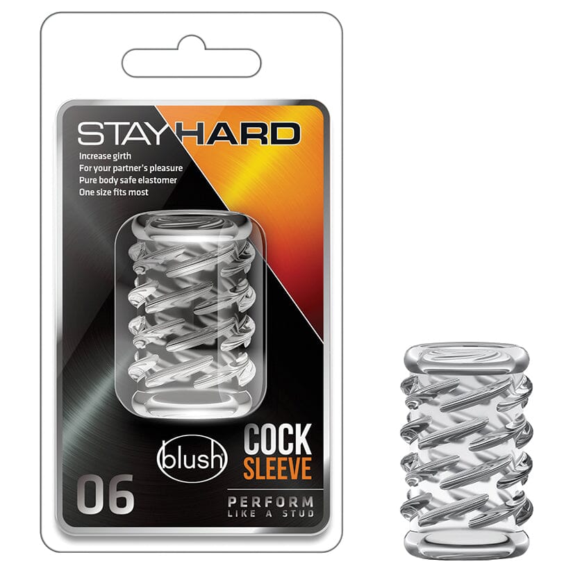 Stay Hard Cock Sleeve 06-Clear Penis Accessories VEE INTERNATIONAL, INC