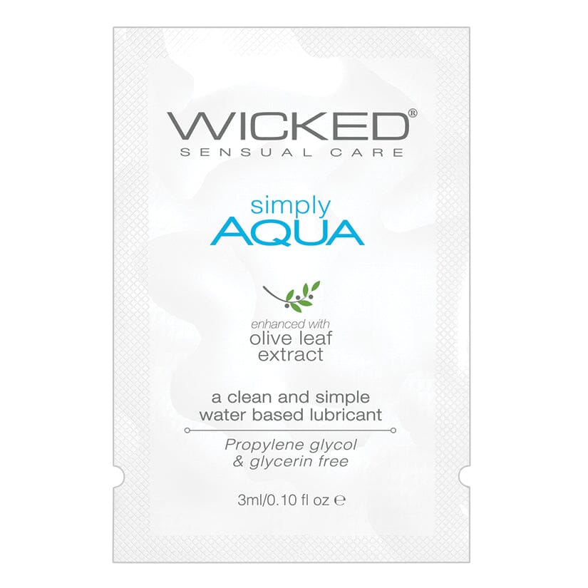 Wicked Simply Aqua Foil 3ml Lubricants Exotic Peach