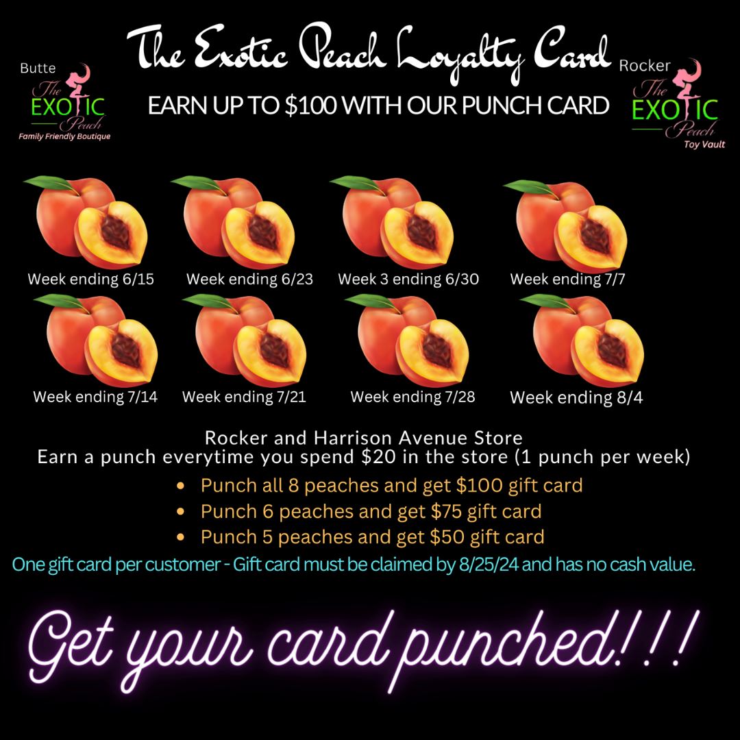 Get our punch card at either store