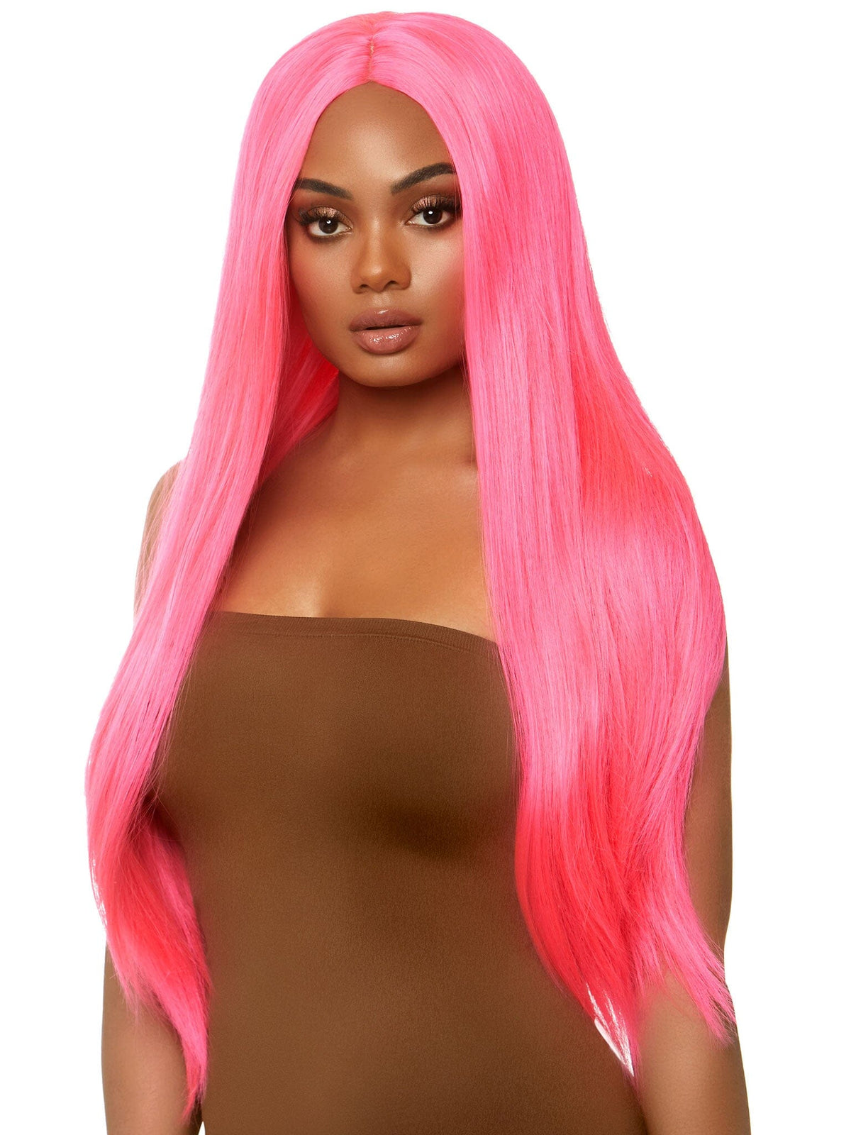 33" Long Straight Center Part Wig Costumes, womens Leg Avenue 