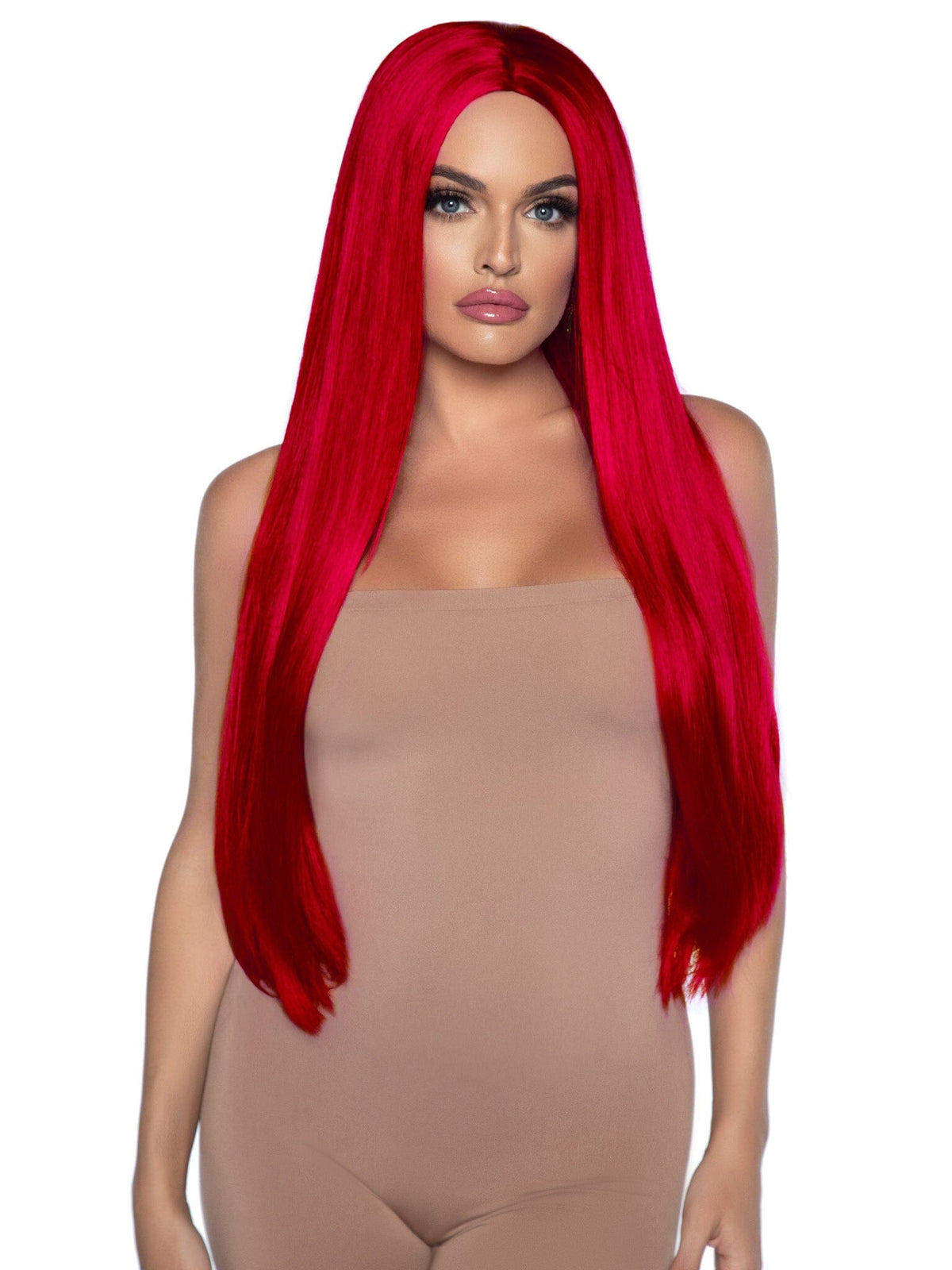 33" Long Straight Center Part Wig Costumes, womens Leg Avenue 