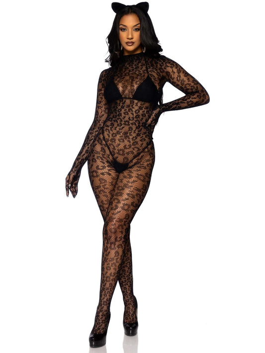 Leopard Cat Suit Costumes, womens Leg Avenue 