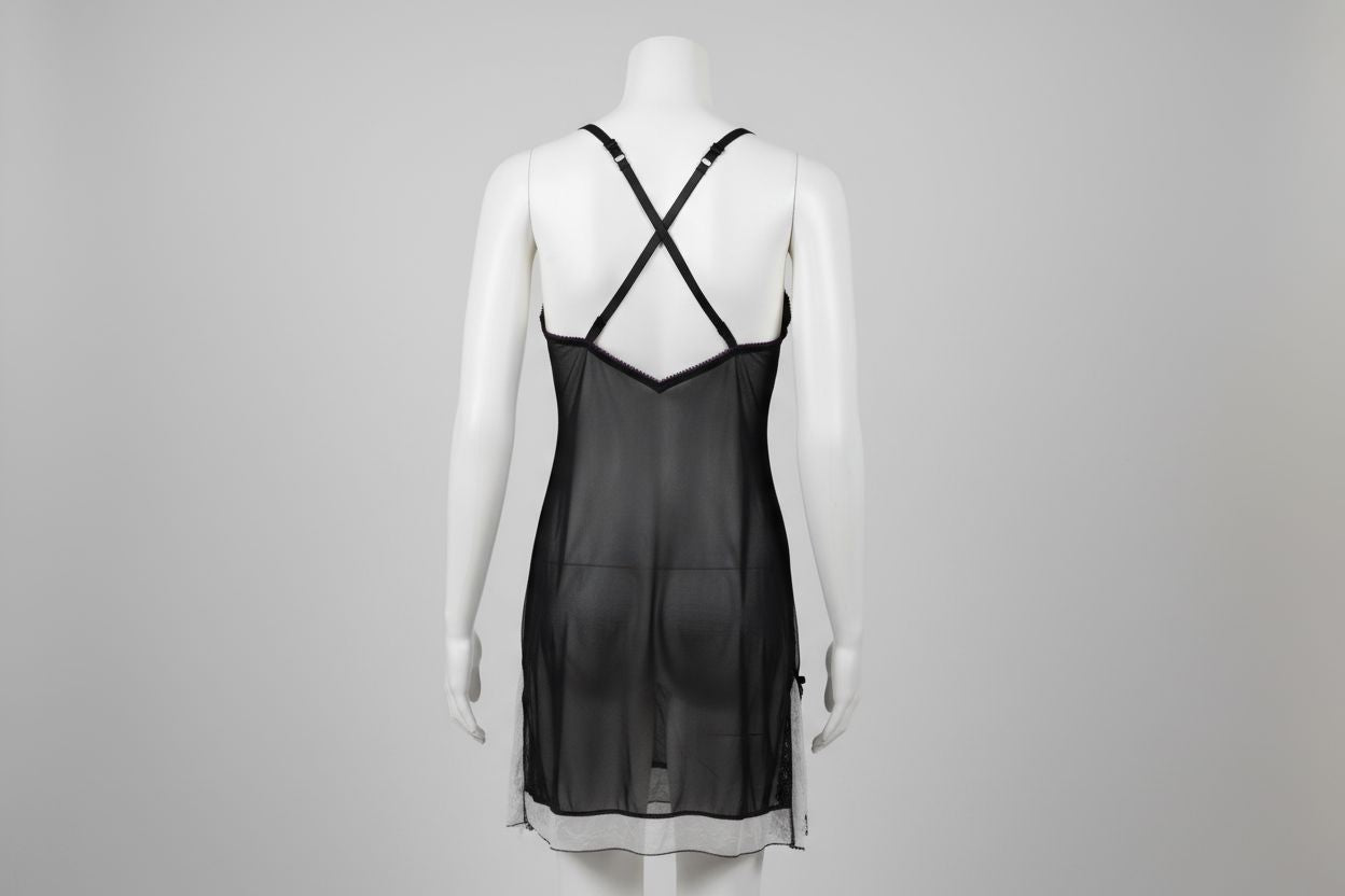 Popsi Black and white Lingerie Exotic Peach 