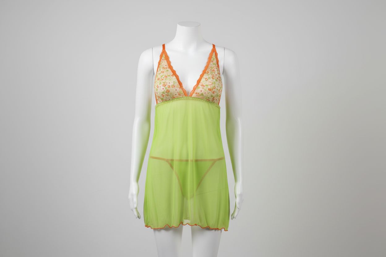 Popsi Lime Green Lingerie Exotic Peach 