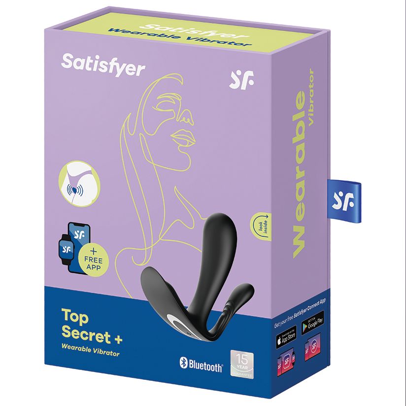 Satisfyer Top Secret+-Black Exotic Peach 