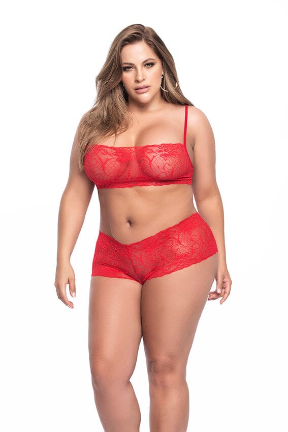 Two Piece Set - Extra Mapale 3/4X Red 