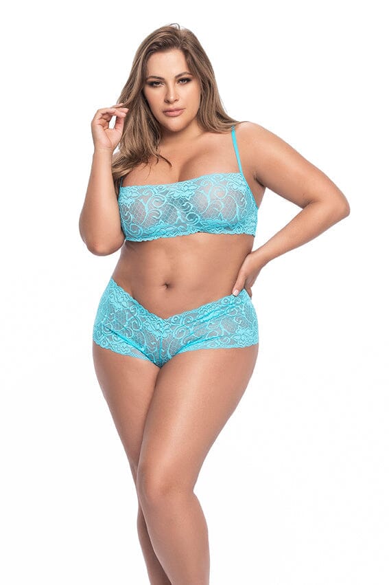 Two Piece Set - Extra Mapale 3/4X Turquoise 