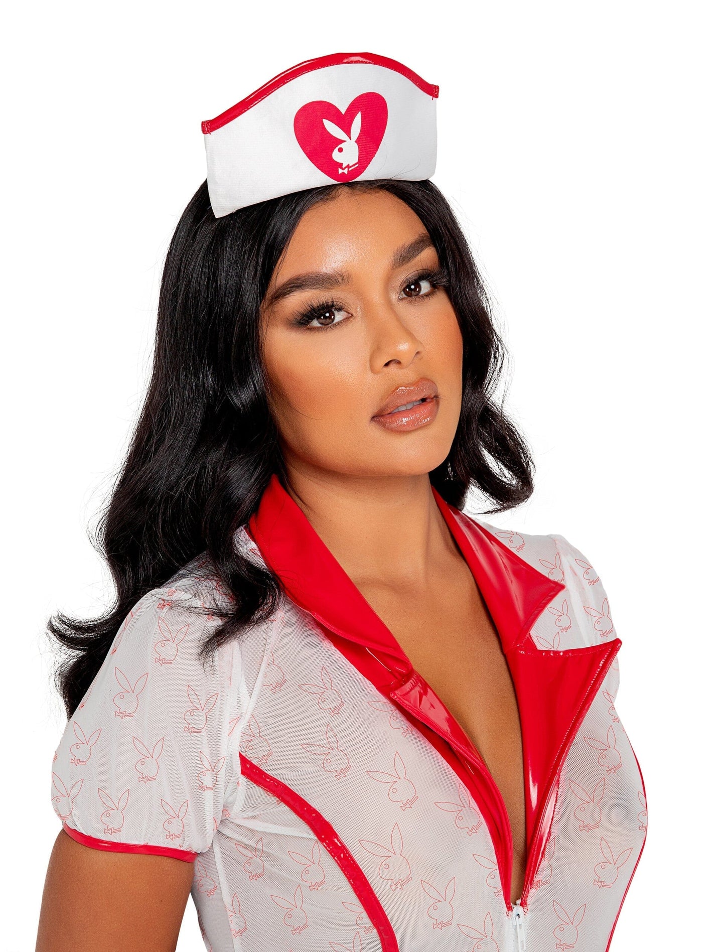 PB135 - 3PC Playboy Sexy Nurse Costumes, womens Exotic Peach 