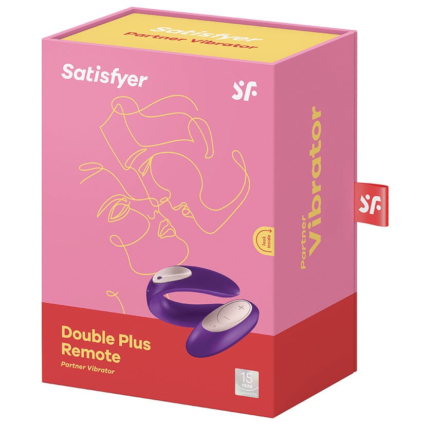 Satisfyer Double Plus Remote Partner Vibrator-Purple Vibrators eis GmbH 