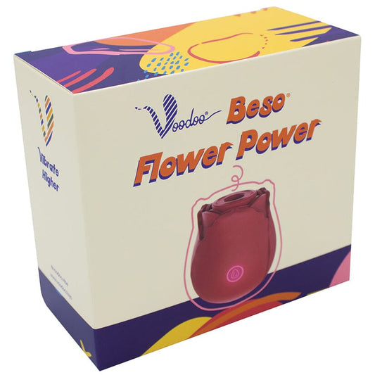 Voodoo Beso Flower Power-Red Vibrators THANK ME NOW INC 