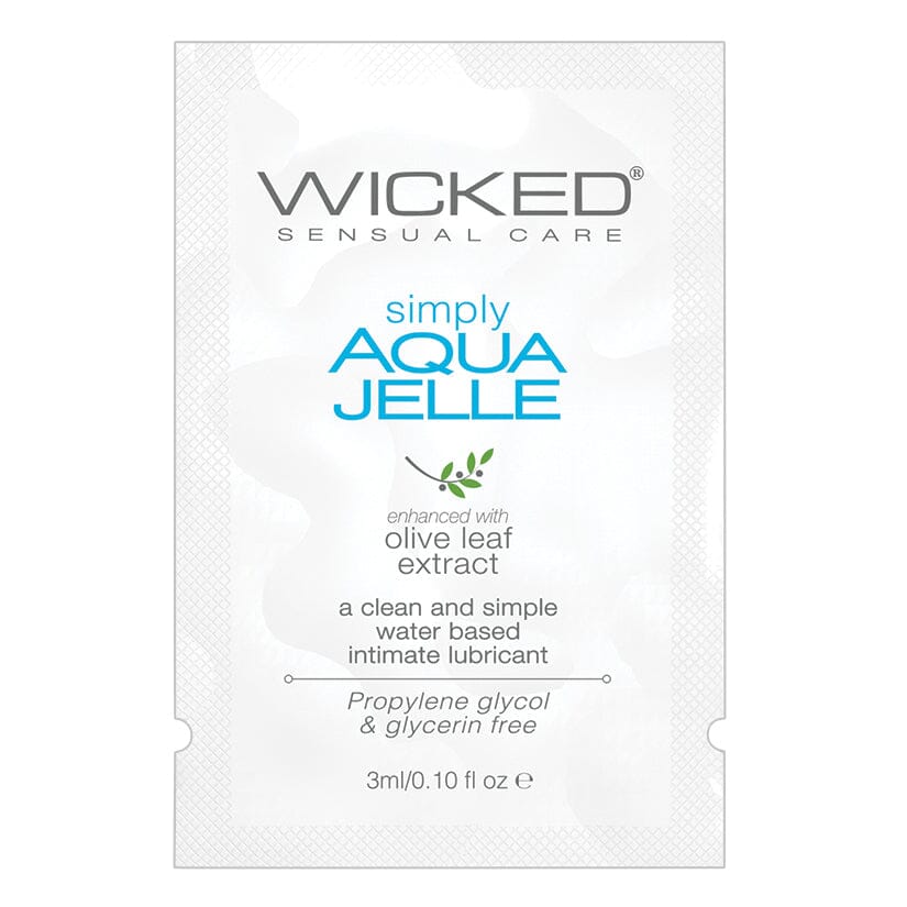 Wicked Simply Aqua Jelle Foil 3ml Lubricants WICKED SENSUAL 