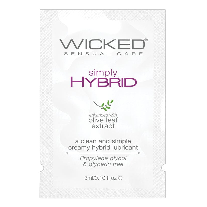 Wicked Simply Hybrid Foil 3ml Lubricants WICKED SENSUAL 